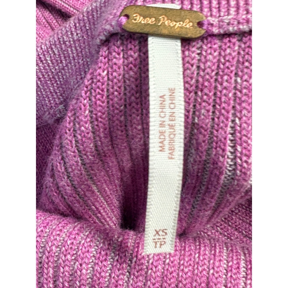 Free People Midi Skirt Wrap Women Size XS Pink Ribbed Beach - Picture 6 of 8